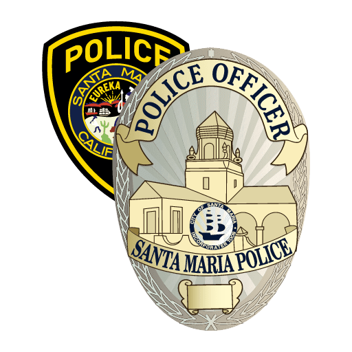 The Santa Maria Police badge and patch